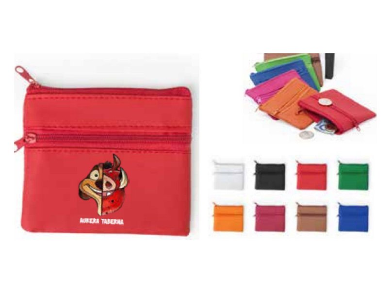 Monedero de polipiel personalizado con logo de empresa