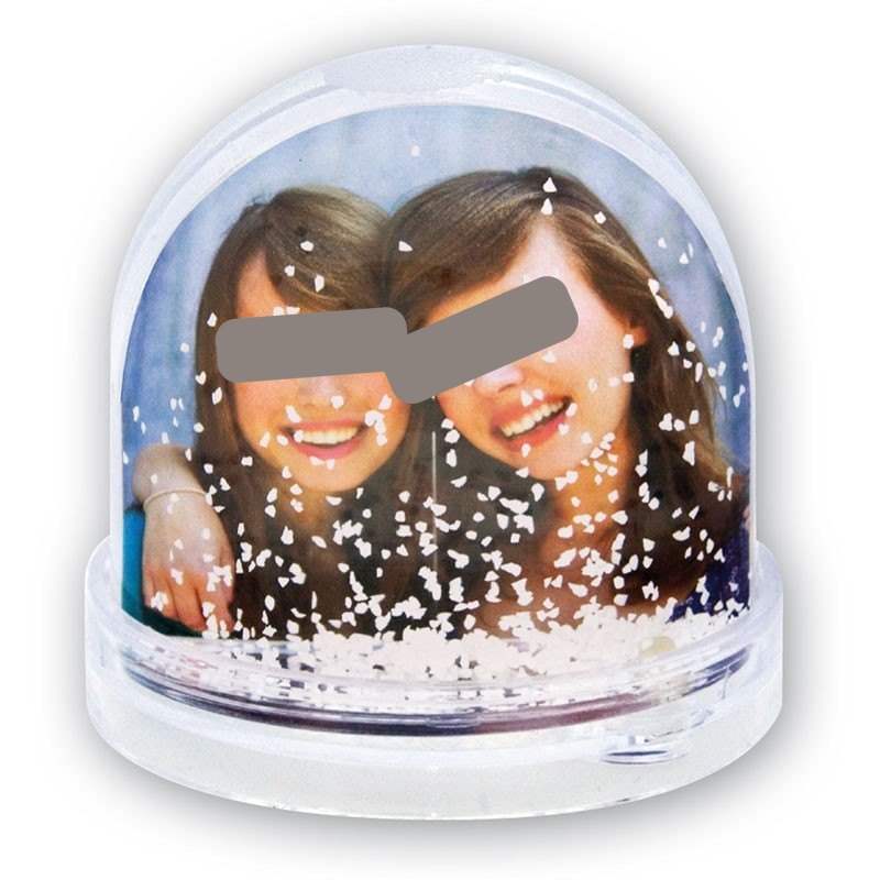 Bola de nieve con fotos