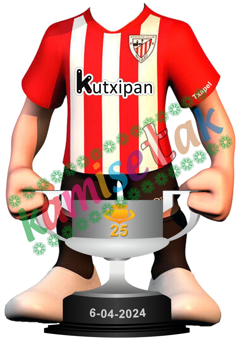 Camiseta conmemorativa de la Final de Copa 2024 del Athletic de Bilbao: "Kutxipan con La Copa"