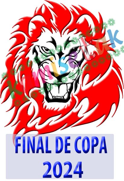 Camiseta de  apoyo Athletic de Bilbao: "El León del Athletic de Bilbao, en la Final de Copa de 2024"