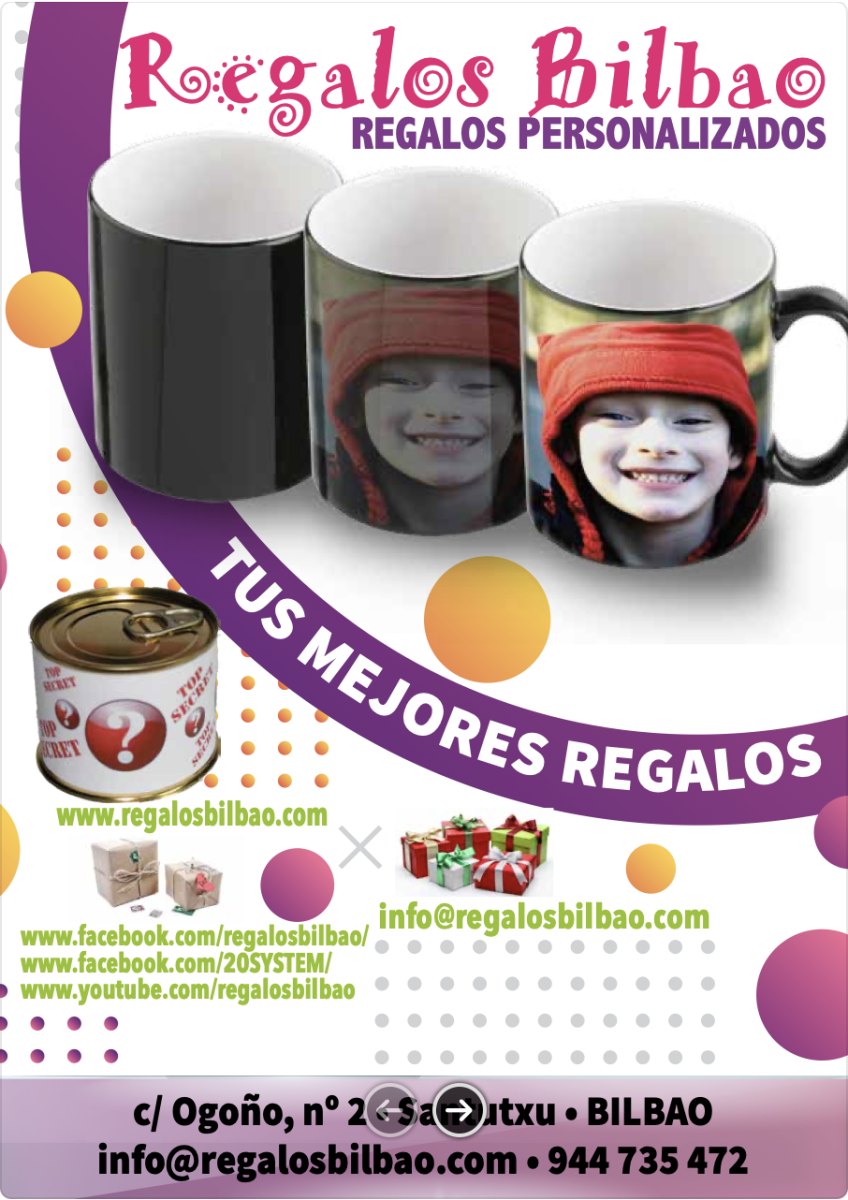 Catálogo de Regalos personalizados...