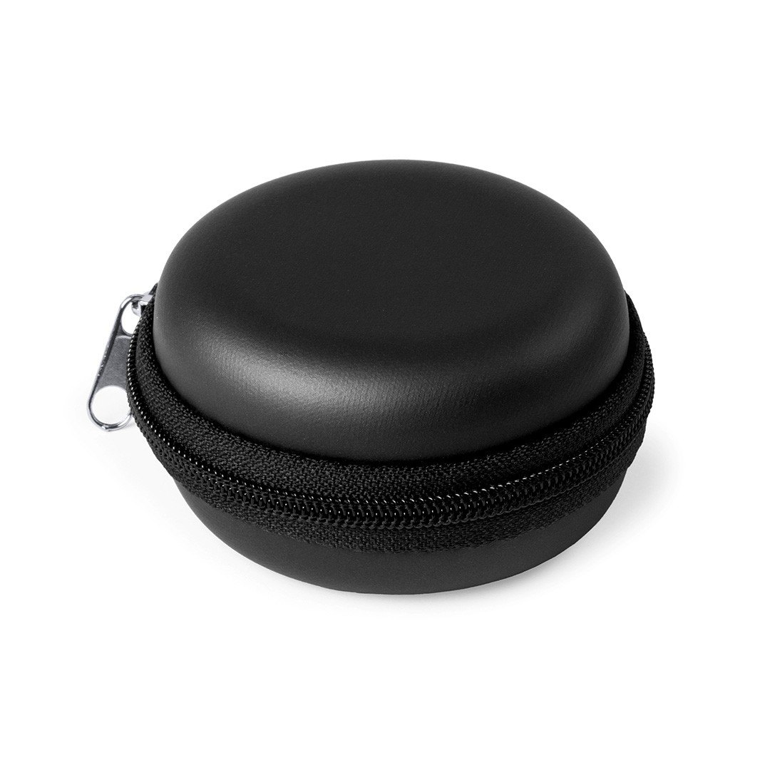 Estuche pequeño de polipiel con cremallera