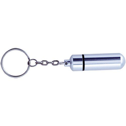 Llavero pastillero de aluminio