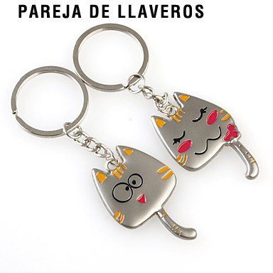 Pareja de llaveros con forma de gatitos