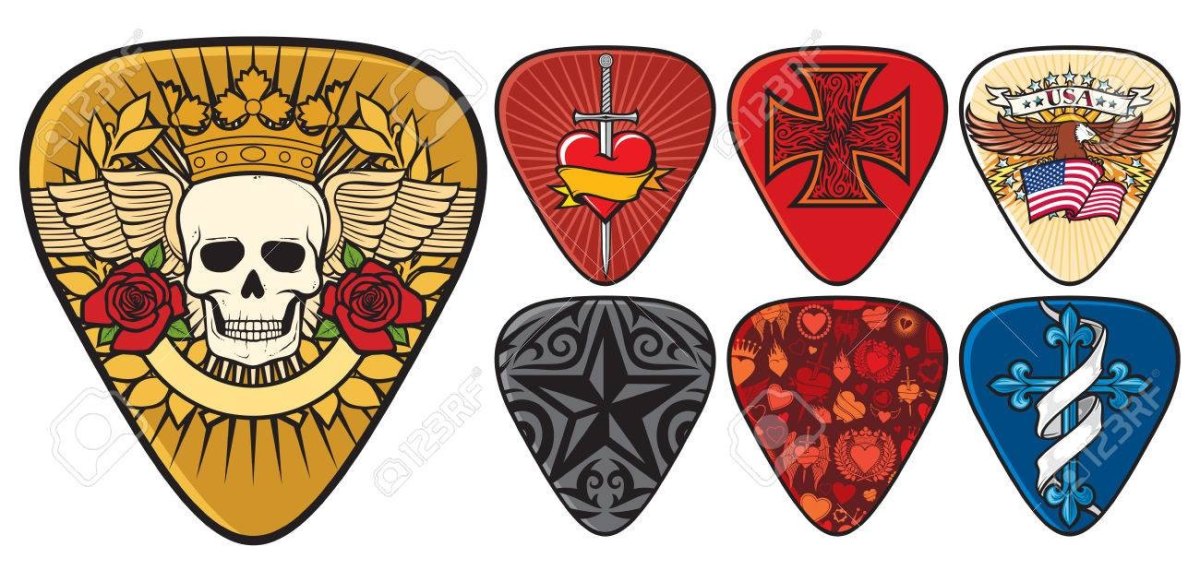 Púa de guitarra personalizada (mínimo 3 unidades)