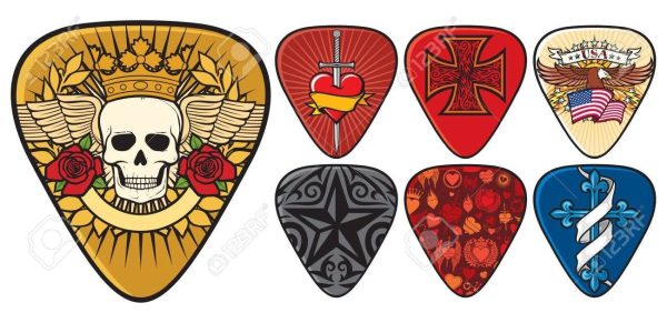 Púa de guitarra personalizada (mínimo 3 unidades)