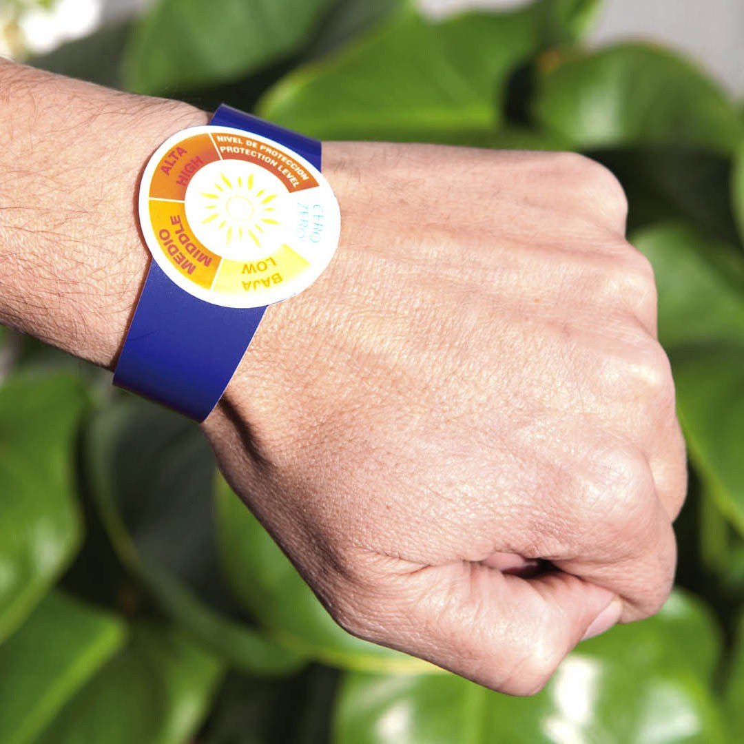 Pulsera medidor de rayos UV