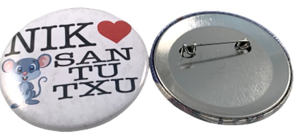 Souvenir chapas Bilbao (Nik Love Santutxu)