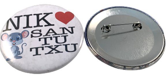 Souvenir chapas Bilbao (Nik Love Santutxu)