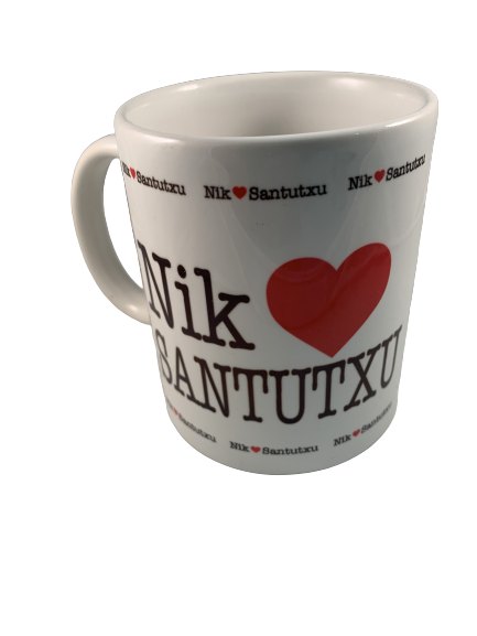 Souvenir taza de Bilbao (Nik Love Santutxu)