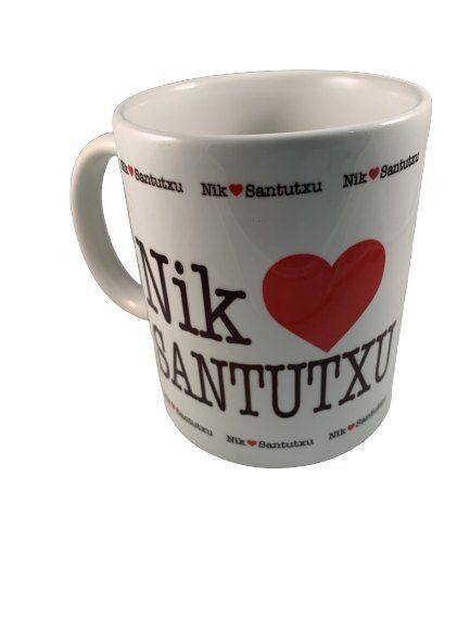 Souvenir taza de Bilbao (Nik Love Santutxu)